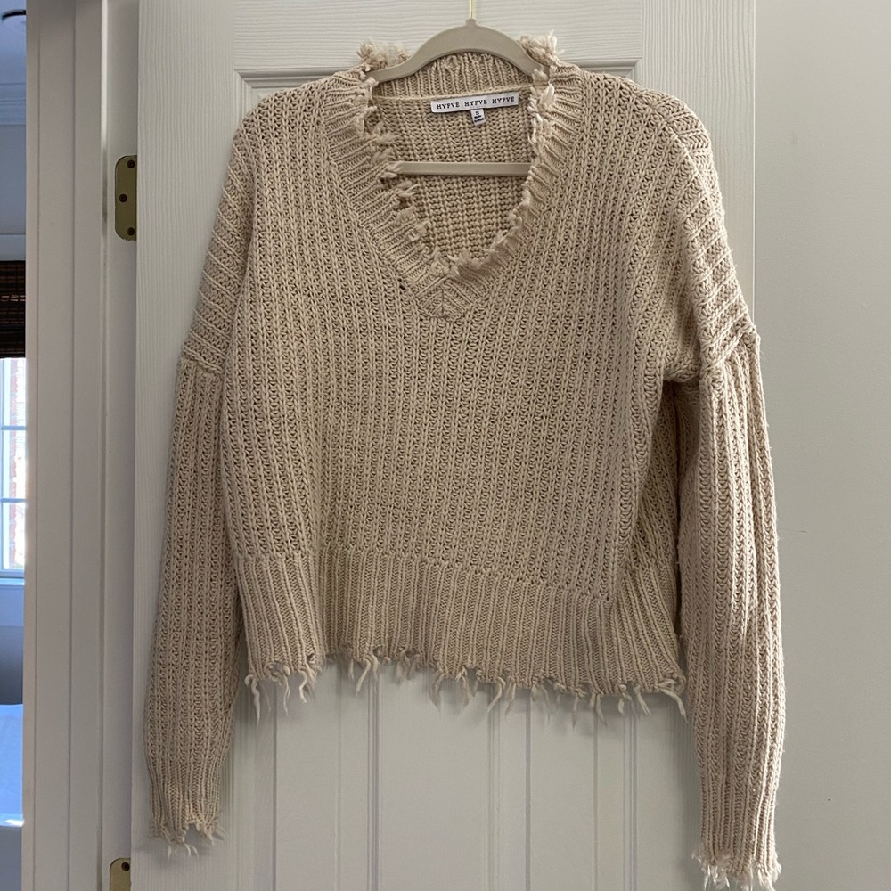 Distressed Edge Sweater